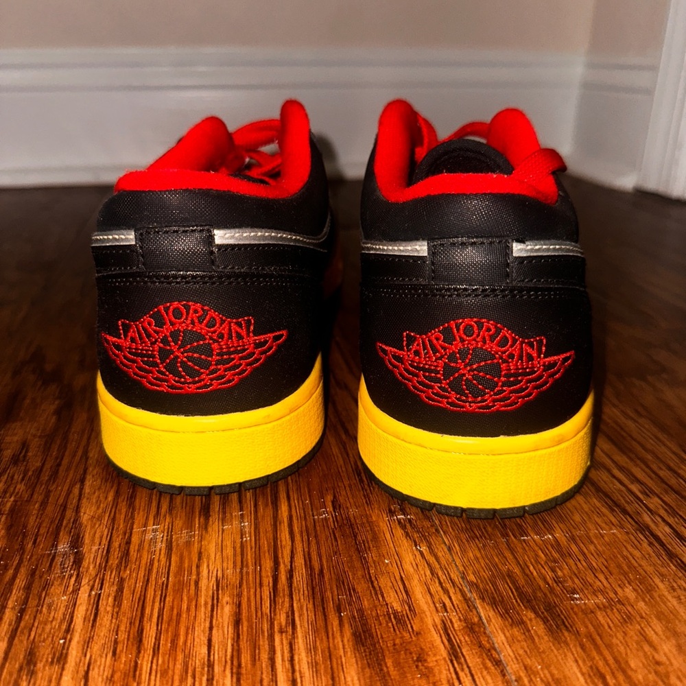 Nike Air Jordan Black Red Yellow Sneakers